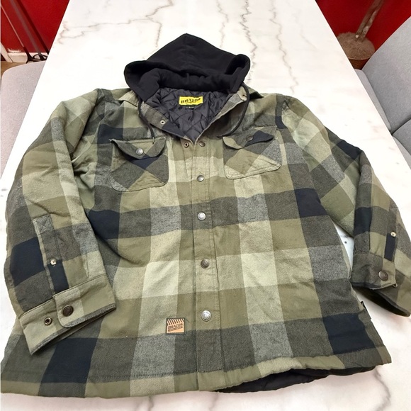 Brazos Plaid Hooded Jacket - Picture 1 of 3